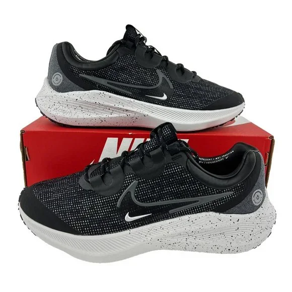 Nike Winflo 8 Shield Black Iron Grey Men's Sneakers Water Repellent NO SHOE BOX - Picture 1 of 11